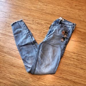high waisted abercrombie jeans